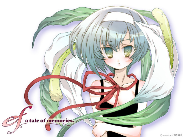 Girl green hair black top free wallpaper for desktop - medium preview image