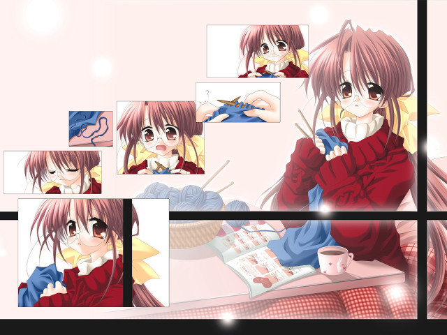 Girl coffee book anime net free wallpaper for desktop - medium preview image