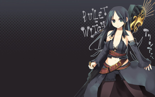 Black sword woman gothic argyle free wallpaper for desktop - medium preview image