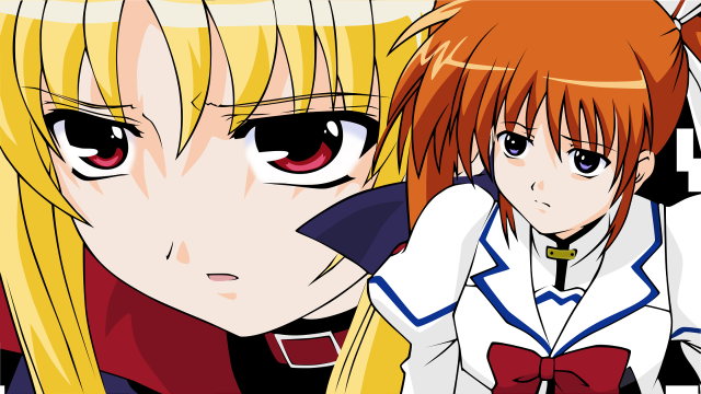 Blonde girls red eyes bow free wallpaper for desktop - medium preview image