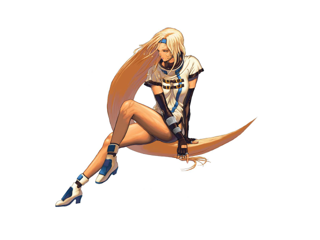 Woman crescent moon highheels blonde free wallpaper for desktop - medium preview image