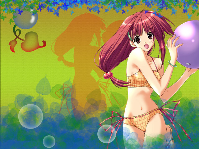 Girl bikini ball spider anime free wallpaper for desktop - medium preview image