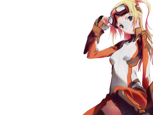 Woman redwhite outfit goggles cellphone free wallpaper for desktop - medium preview image