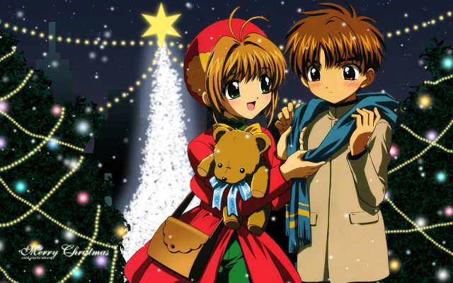 Christmas tree teddy bear city free wallpaper for desktop - medium preview image