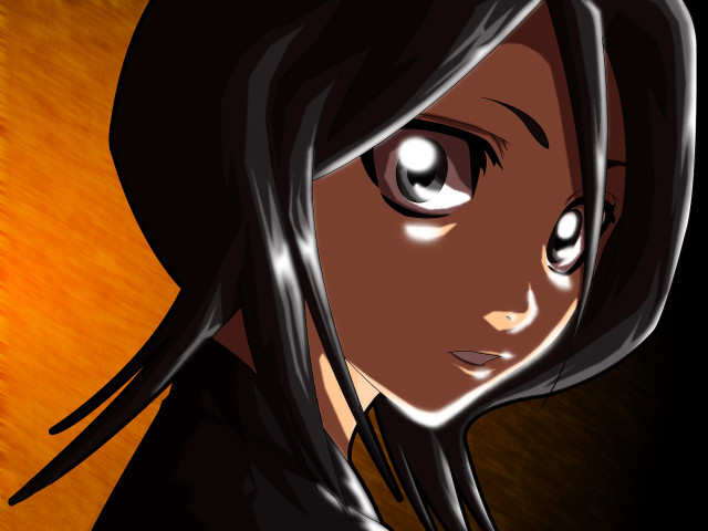 Serious girl black hair hoodie free wallpaper for desktop - medium preview image