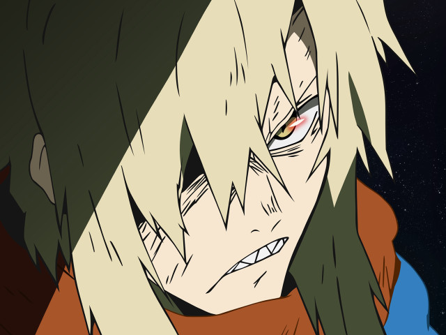 Green hair red shirt yandere free wallpaper for desktop - medium preview image