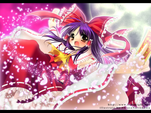 Purple hair girl red hat free wallpaper for desktop - medium preview image