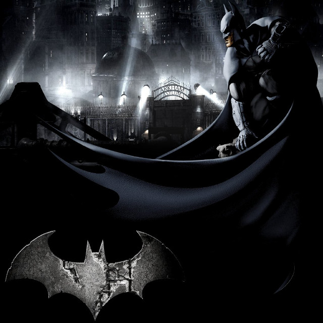 Batman city poster spotlight bat free wallpaper for tablet - medium preview image