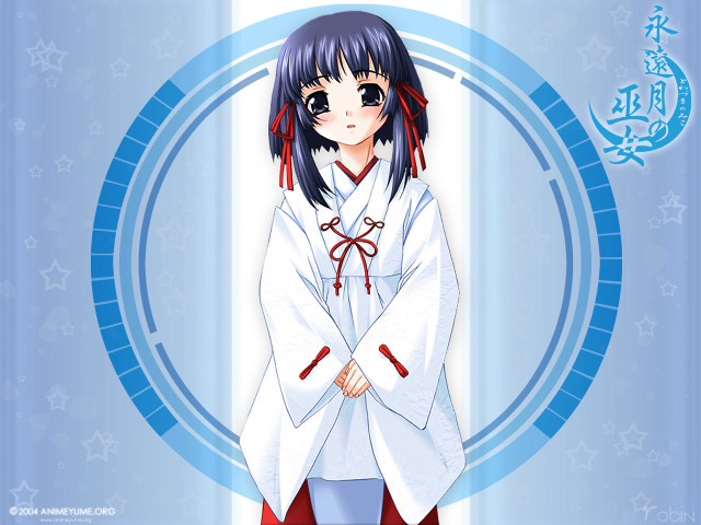 Anime starry sky moon crescent free wallpaper for desktop - medium preview image