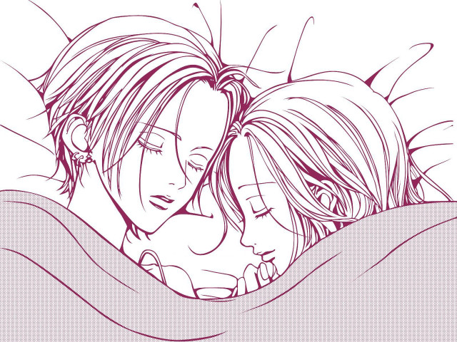 Romantic night siblings laying in free wallpaper for desktop - medium preview image