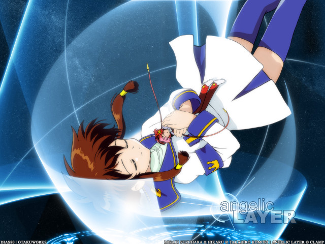 Cartoon falling astronaut bow blue free wallpaper for desktop - medium preview image
