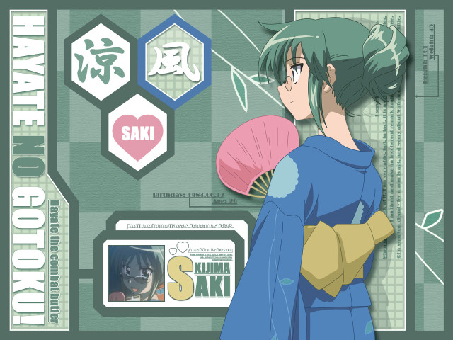 Woman blue dress fan green free wallpaper for desktop - medium preview image