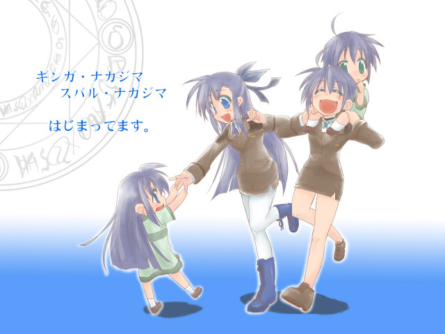 Anime girls holding hands military free wallpaper for desktop - medium preview image