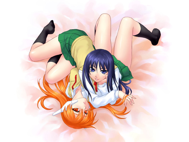 Woman fish suit lying robot free wallpaper for desktop - medium preview image