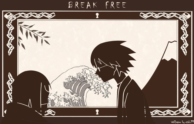 Freakfree waveart monochrome sepia analytical free wallpaper for desktop - medium preview image