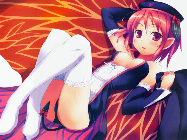 Woman hat knife gothic red free wallpaper for desktop - medium preview image