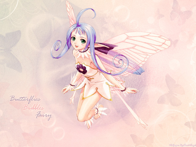 Fairy bluehair purpletail wand flower free wallpaper for desktop - medium preview image