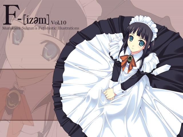 Woman white dress maid brooch free wallpaper for desktop - medium preview image