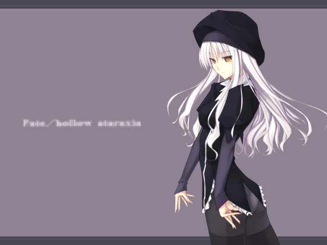 White haired woman black hat free wallpaper for desktop - medium preview image