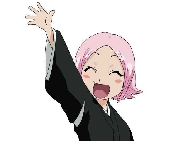 Pink hair black suit portrait free wallpaper for desktop - medium preview image