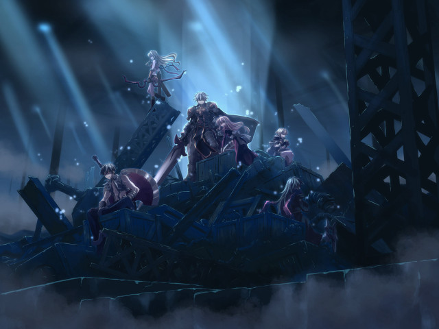 Sky rubble beams sotart ufotable free wallpaper for desktop - medium preview image