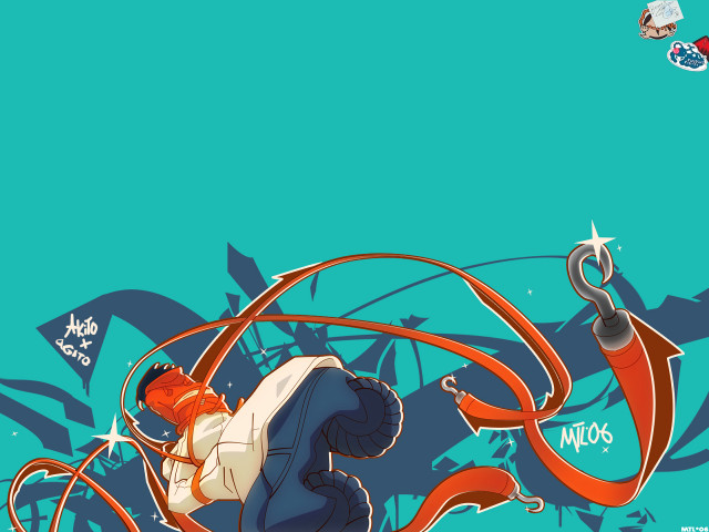 Cartoon character red ribbon star free wallpaper for desktop - medium preview image