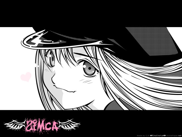 Girl hat heart anime manga free wallpaper for desktop - medium preview image