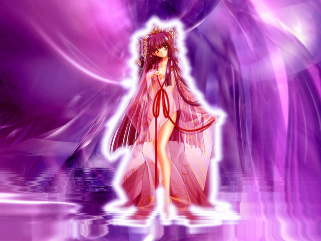 Pink dress purple room hologram free wallpaper for desktop - medium preview image