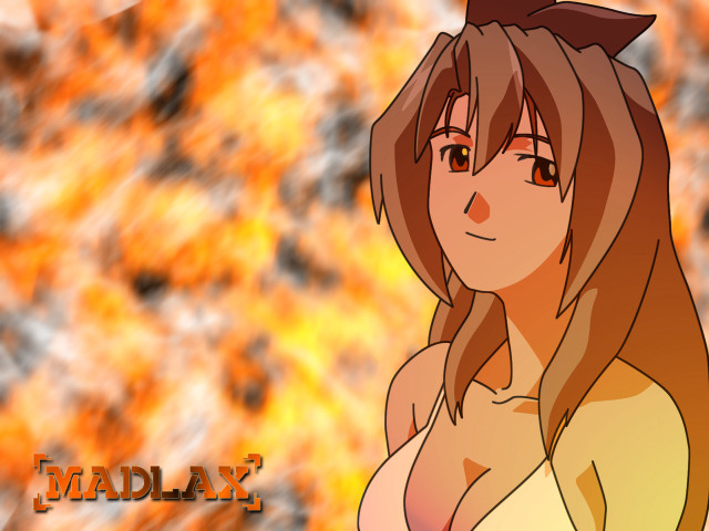 Woman fire autumn blurry embers free wallpaper for desktop - medium preview image