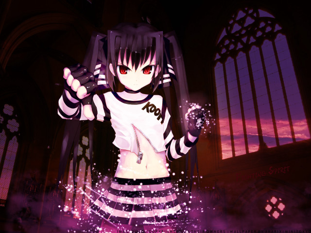 Anime gothic sword windows purple free wallpaper for desktop - medium preview image