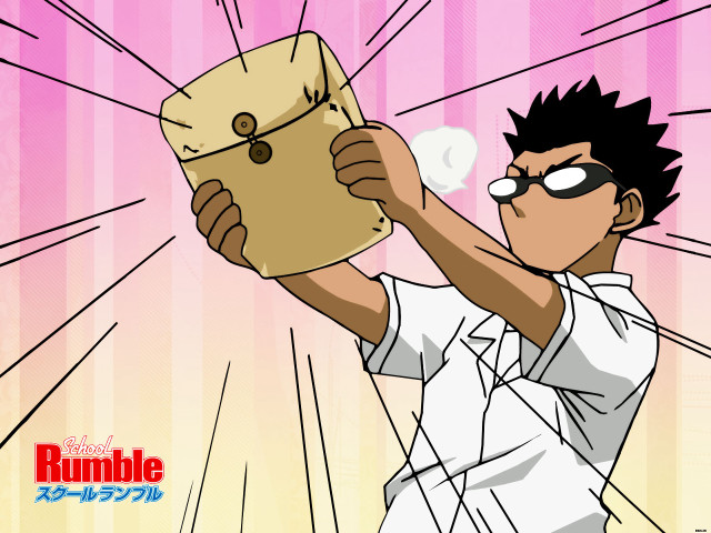 Surprised manga boy pink background free wallpaper for desktop - medium preview image