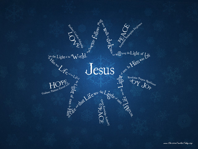 Snowflake jesus mosaic radiantlight starrysky free wallpaper for desktop - medium preview image