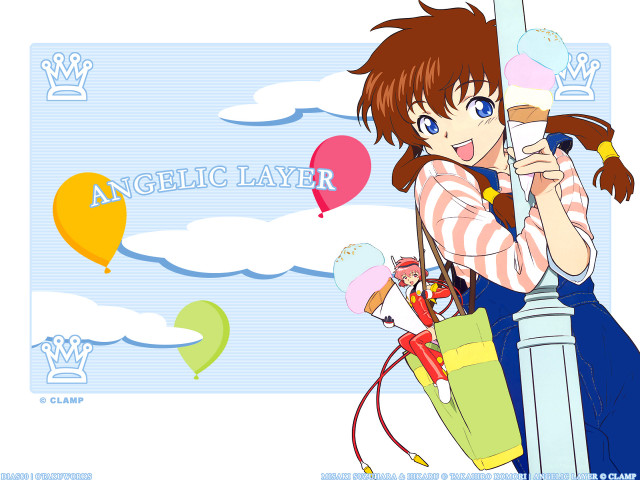 Girl balloons kyoto icecream angelic free wallpaper for desktop - medium preview image