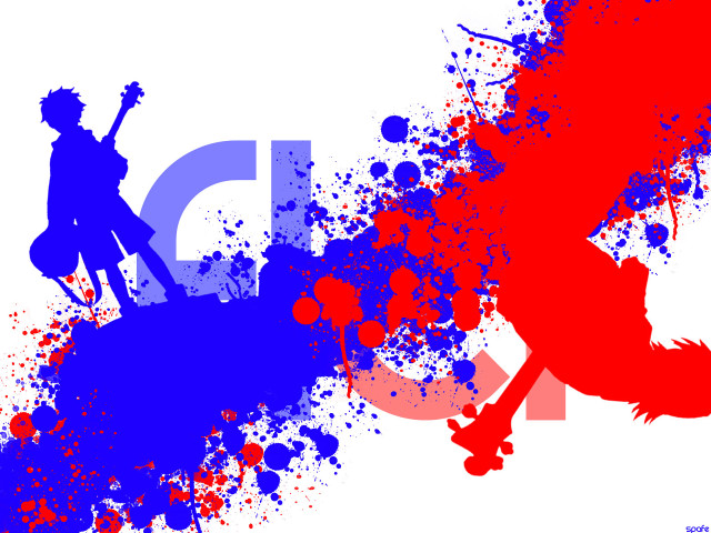 Jumping skateboard paint splatters dc free wallpaper for desktop - medium preview image