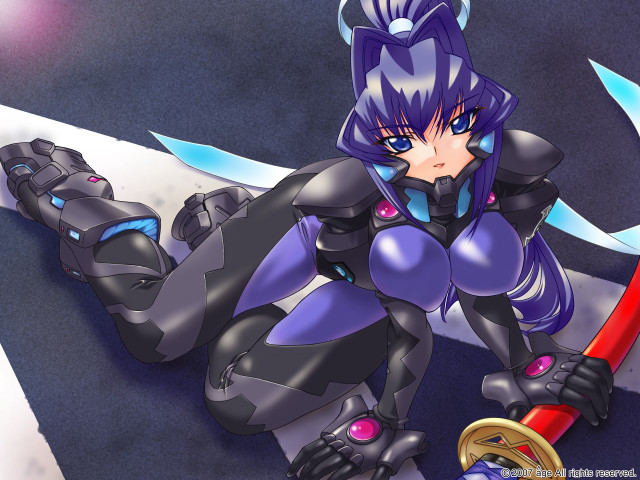 Cartoon character snowboard sword helmet free wallpaper for desktop - medium preview image