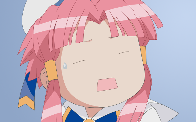 Pink haired girl sailor hat free wallpaper for desktop - medium preview image