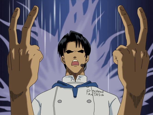 Peace sign madhouse anime kabedon free wallpaper for desktop - medium preview image