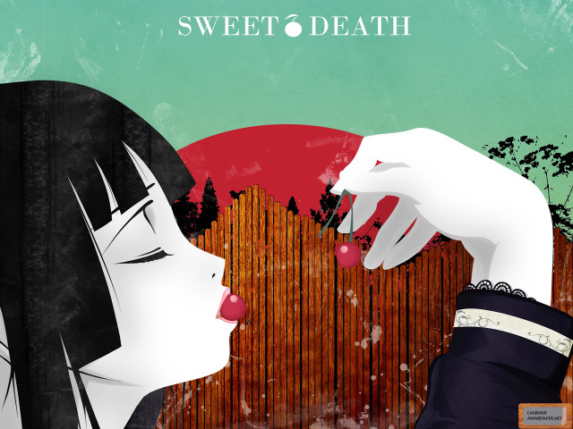 Woman touching face red circle free wallpaper for desktop - medium preview image