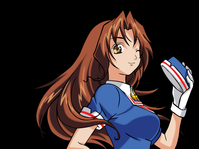 Cartoon girl baseball glove cap free wallpaper for desktop - medium preview image