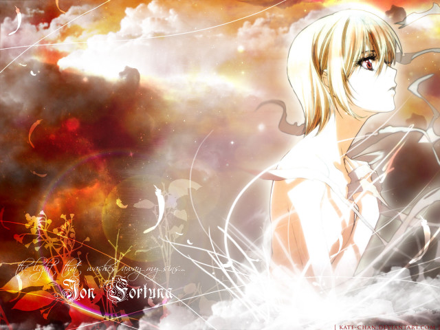 Blonde girl clouds stars gothic free wallpaper for desktop - medium preview image