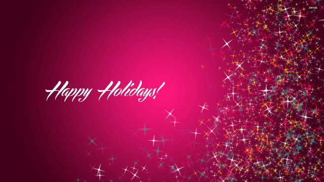 Happy holiday card stars sparkles free wallpaper for desktop - medium preview image