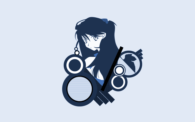 Woman headphones magnifyingglass vector art free wallpaper for desktop - medium preview image