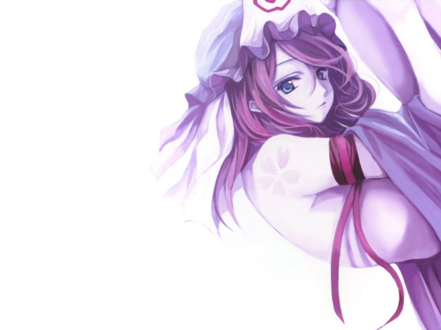Purple dress anime gothic kimono free wallpaper for desktop - medium preview image