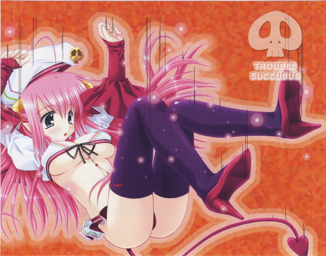 Pink haired demon girl alice free wallpaper for desktop - medium preview image