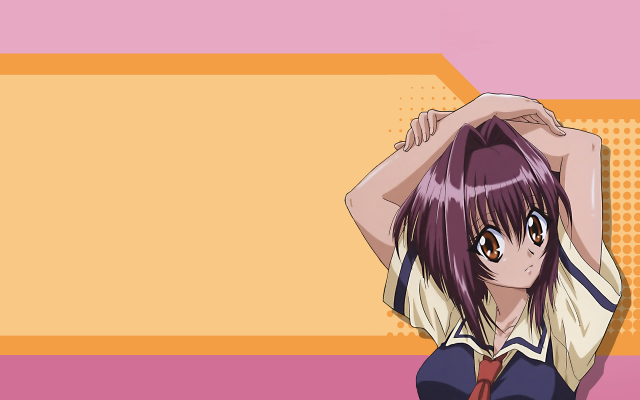 Purple haired girl sailor uniform free wallpaper for desktop - medium preview image