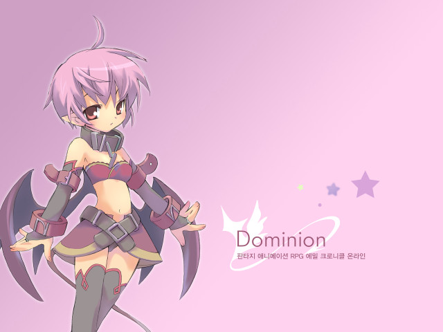 Pink haired girl purple outfit #2 free wallpaper for desktop - medium preview image