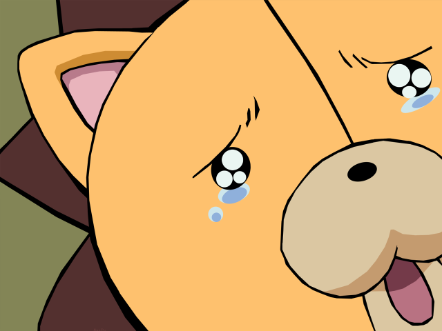 Sad bear derf furry lineart #2 free wallpaper for desktop - medium preview image