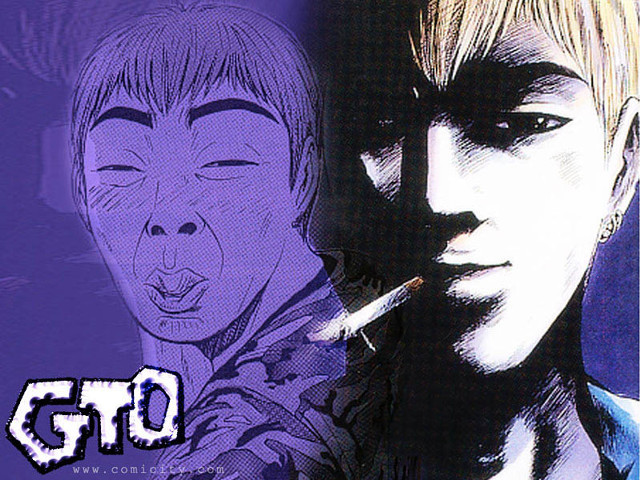 Man smoking manga characters halftone free wallpaper for desktop - medium preview image