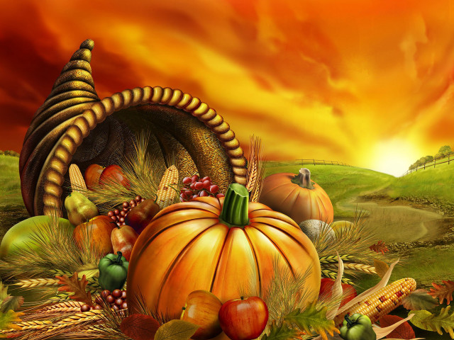 Turkey cornucopia sunset background cornucopia free wallpaper for desktop - medium preview image