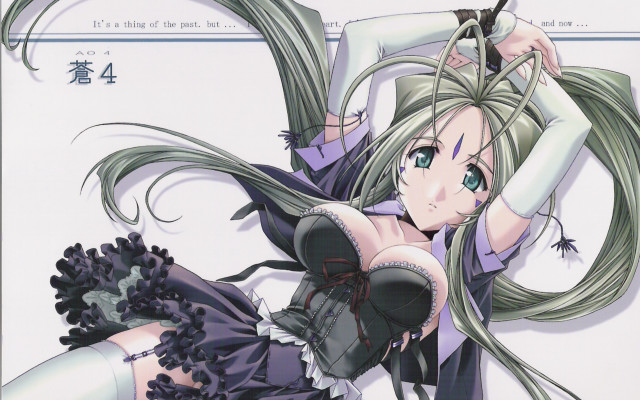 Long hair woman corset front free wallpaper for desktop - medium preview image